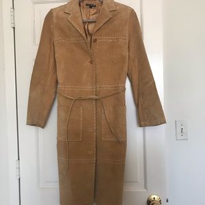 GENUINE SUEDE TRENCH COAT